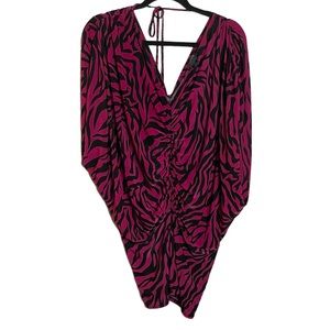 3X$10 | DIVA BLUE HOT PINK TIGER TOP/DRESS